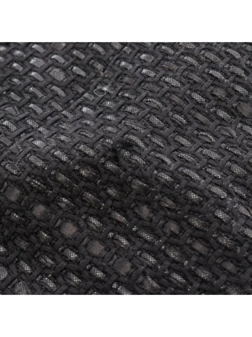 Chanel Skirt CC Logo Button Tweed Cotton